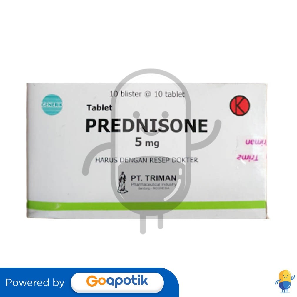 Prednisone Triman 5 Mg Box 100 Tablet