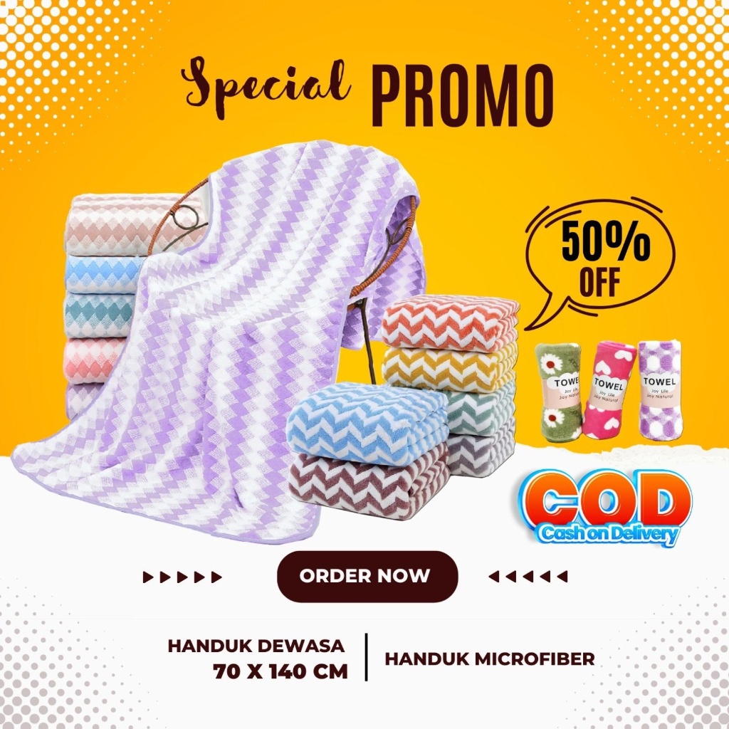 RC - COD MURAH HANDUK DEWASA 2 PCS 40K