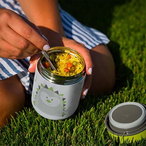 BBLUV Thermal Food Container With Spoon - Lime