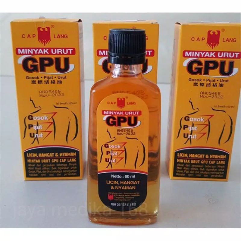Cahayadstore Minyak Urut Gpu 60Ml