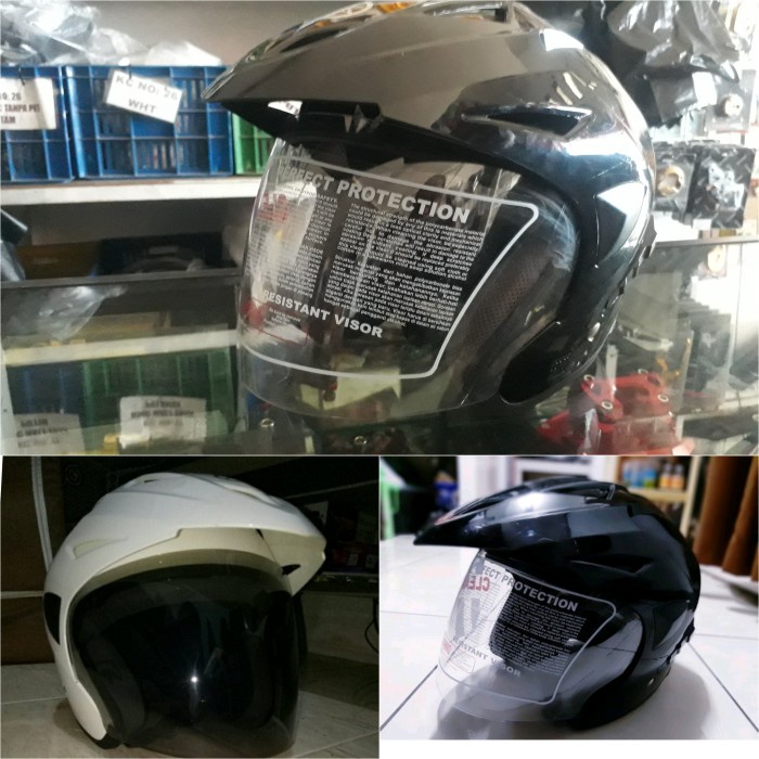 kaca helm  nmax aerox double visor - Hitam