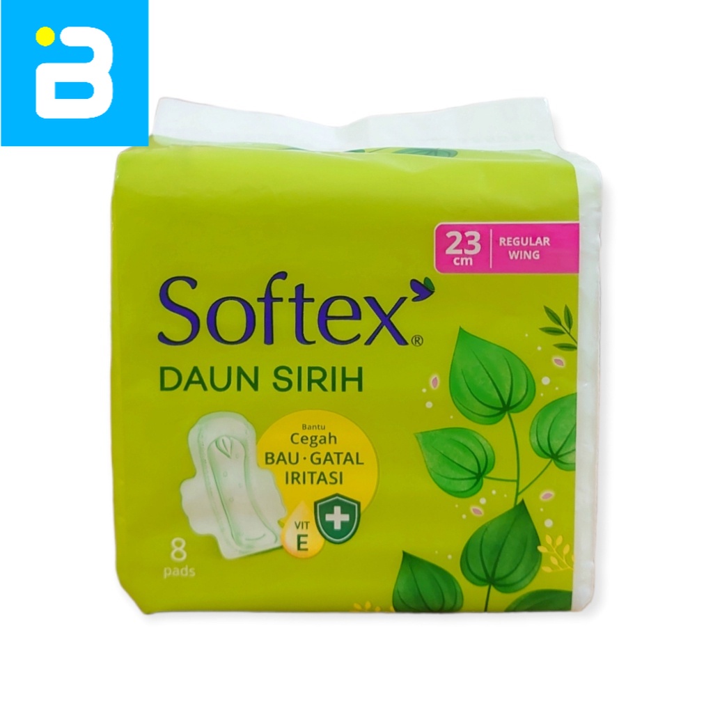 Softex Daun Sirih 23cm Wing 8 Pads