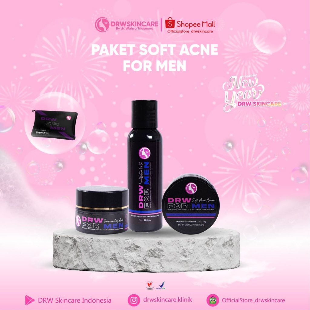 DRW For Men Paket Soft Acne Basic 3IN1