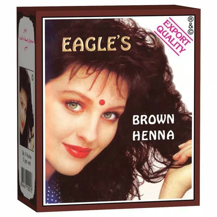 Brown Henna Eagle's Perbox Isi 6Pcs