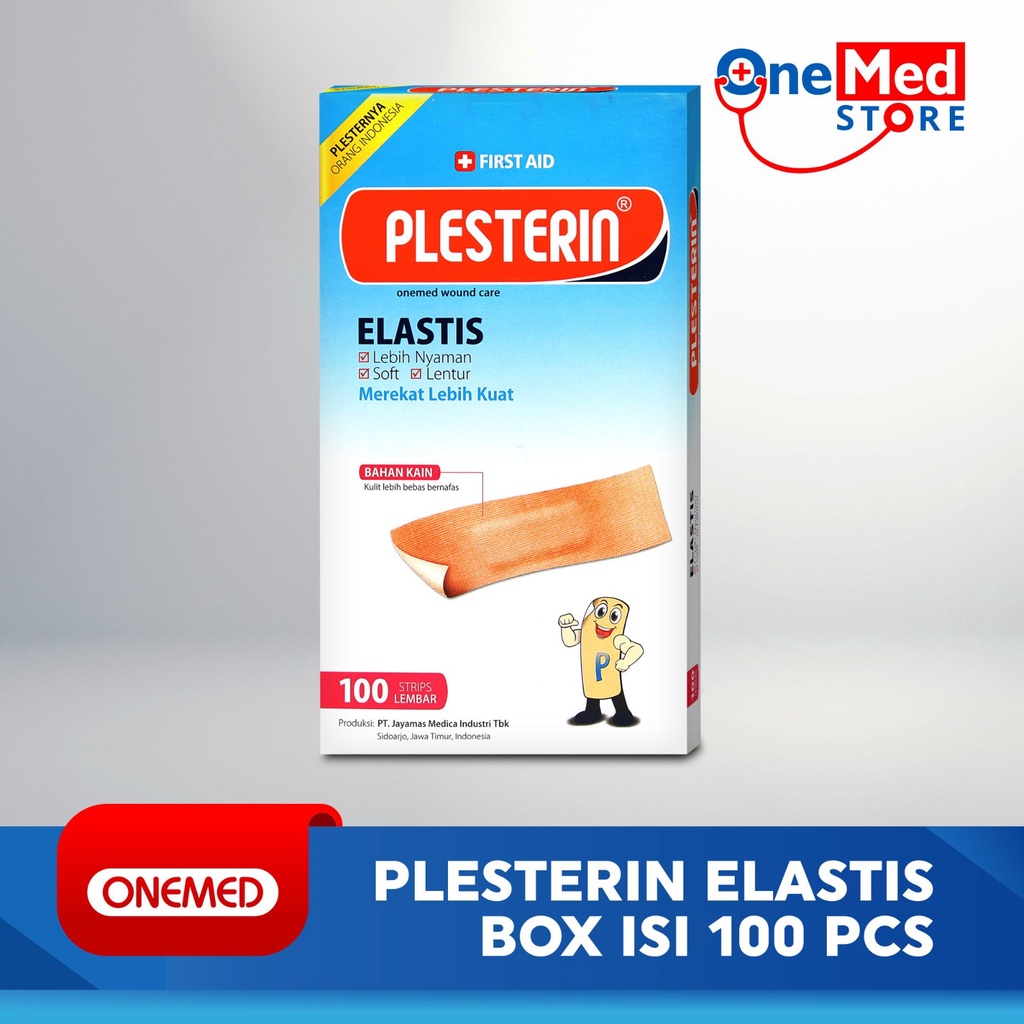 Plesterin Kain Elastis OneMed box isi 100 pcs
