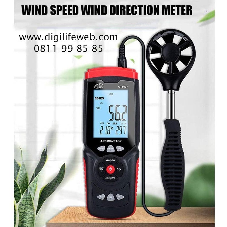 Anemometer Benetech GT8907 Data Logger Wind Flow Meter Air Tester