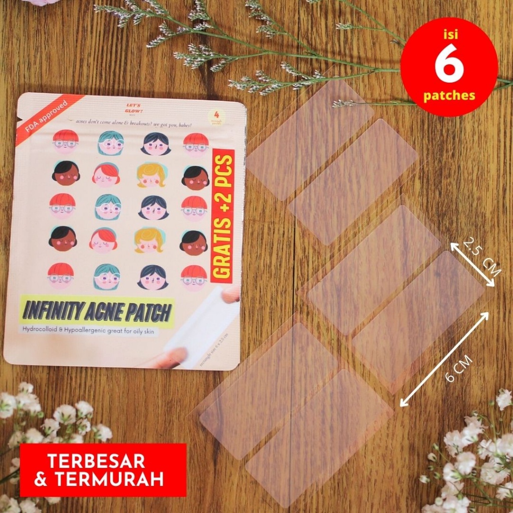HYDROCOLLOID JUMBO INFINITY ACNE PATCH LETS GLOW ACEH