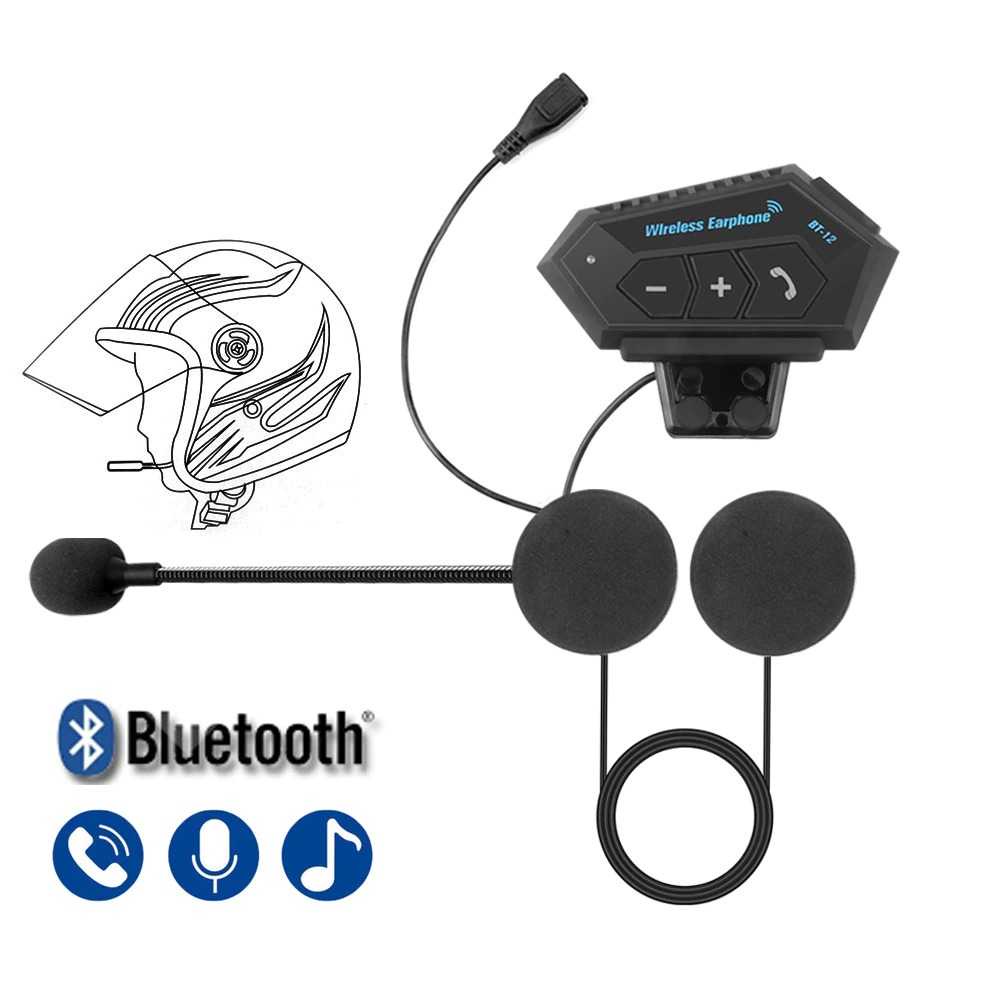 [H5] Vnetphone Headset Bluetooth Helm Motorcycle - BT-12
