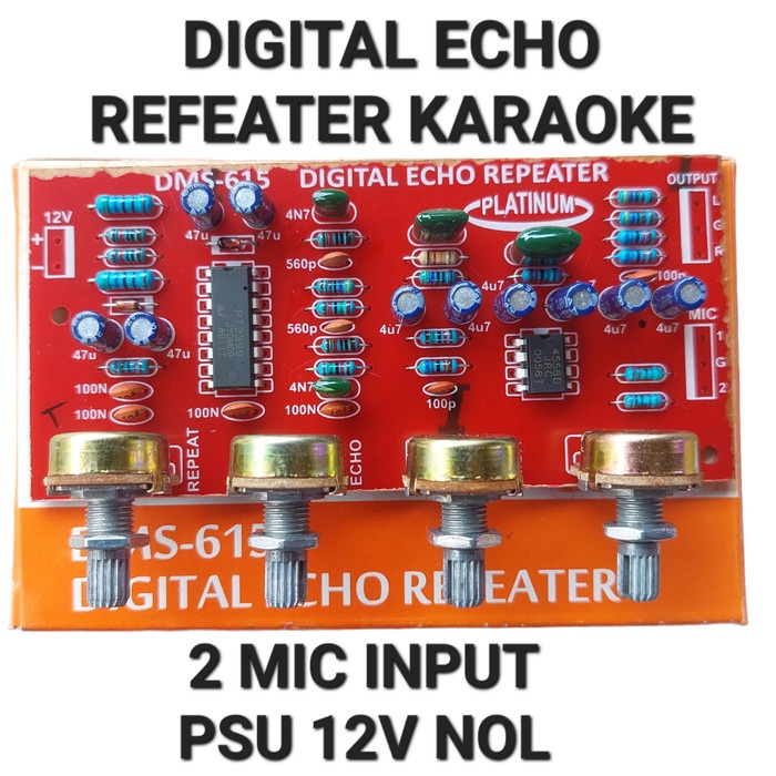 MURAH-  digital echo repeater dms 615 platinum- 1.2.23