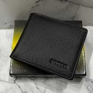 Dompet Pria Standar Kulit Sapi Jeruk Embors Free Box
