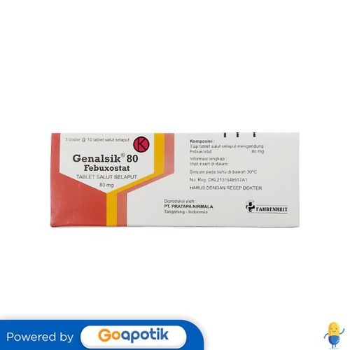 Genalsik 80 Mg Box 30 Tablet
