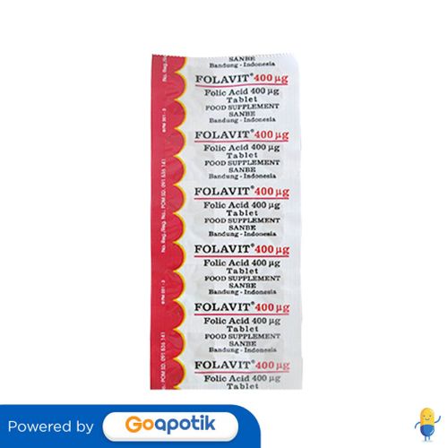 Folavit 400 Mcg Strip 10 Tablet