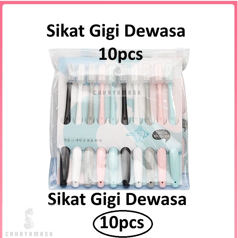 Sikat Gigi Dewasa 10pcs