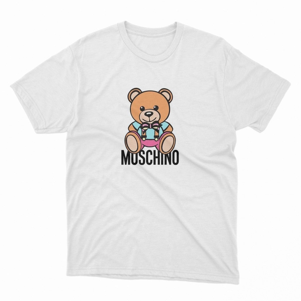 KAOS DISTRO Moschino Basic Bear T-Shirt