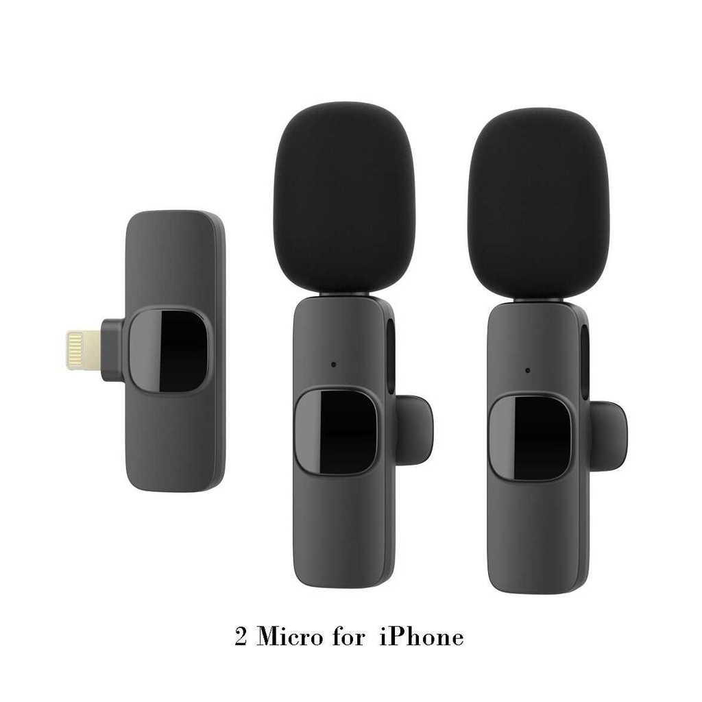 [H5] TaffSTUDIO Wireless Lavalier Lapel Microphone Vlogger Lightning - E60