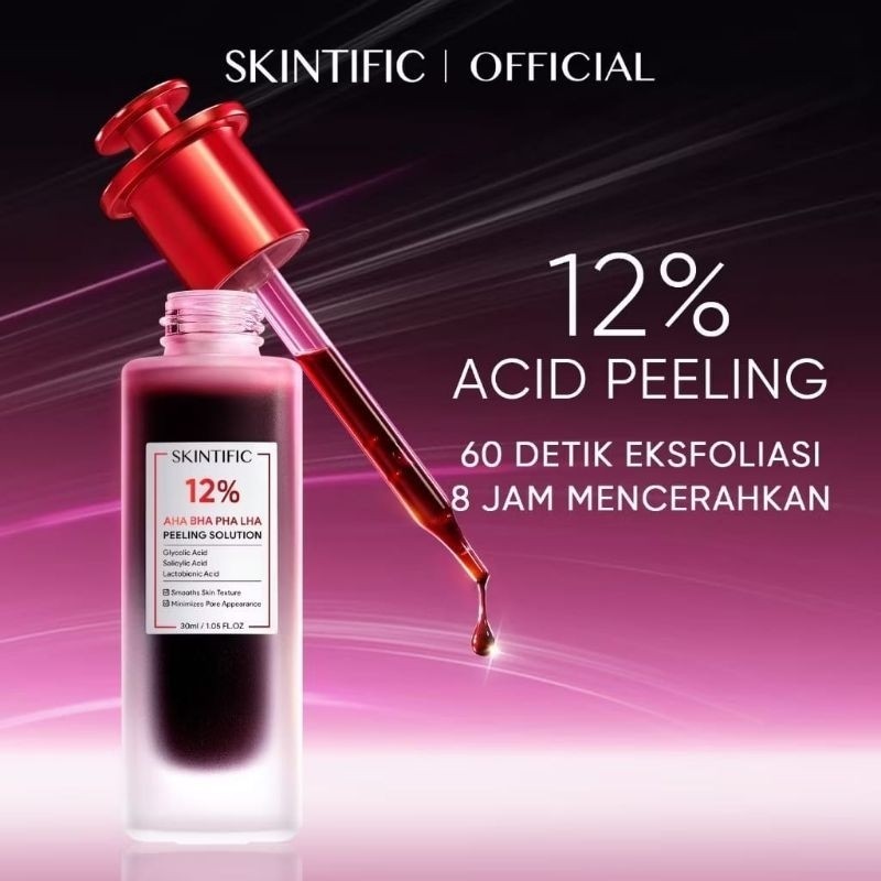 SKINTIFIC - 12 % AHA BHA PHA LHA Peeling Solution