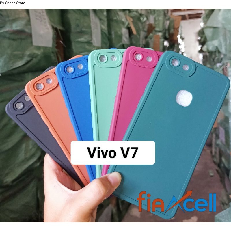 Case Pro Camera Vivo V7 Softcase Makaron Protect Camera