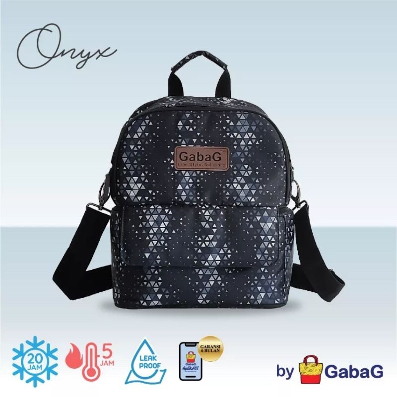 Gabag cooler bag Onyx double sling