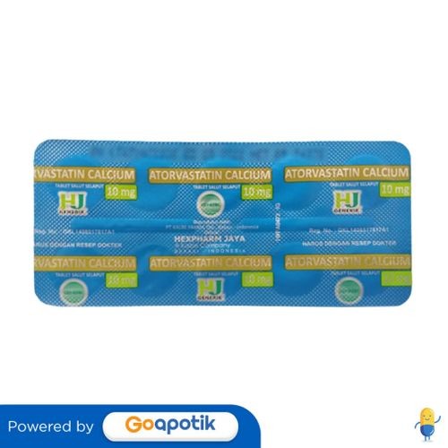 Atorvastatin Hexpharm 10 Mg Strip 10 Tablet