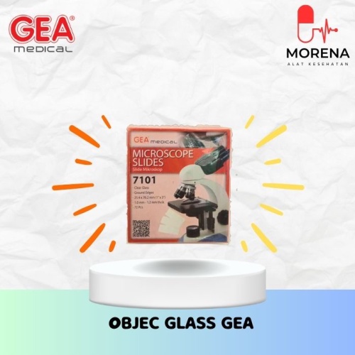 GEA - Object Glass 7101/ Kaca Preparat Microscope isi 72