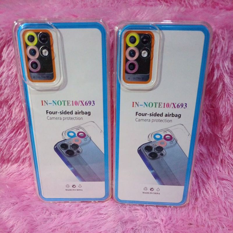 SoftCase Casing Infinix NOTE 10/X693  NOTE 10 PRO Silikon Bening Transparan Protic Camera
