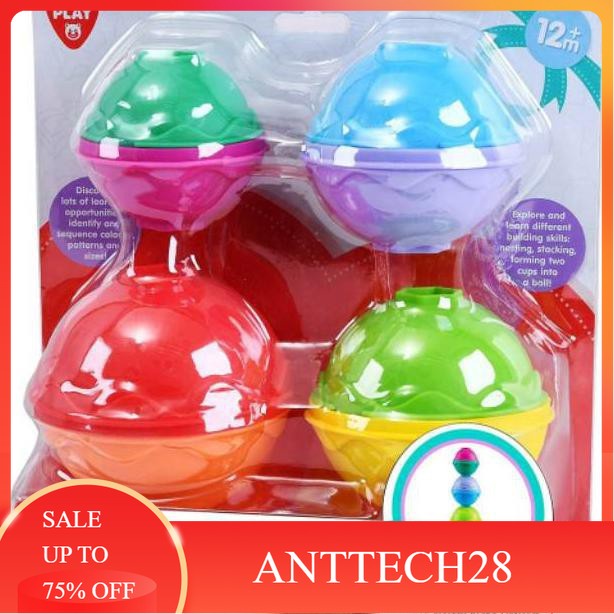 Anttech28 PlayGo Stack & Learn Cups Mainan Edukatif Anak