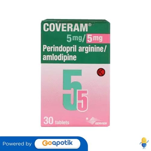 Coveram 5/5 Mg Botol 30 Tablet
