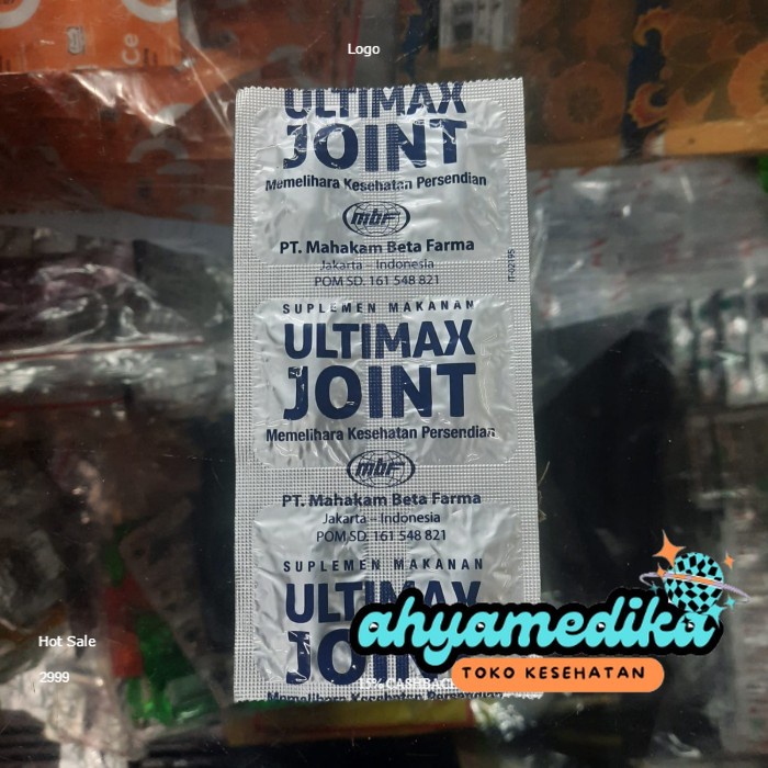 (BISA COD)- Suplemen Makanan Ultimax Joint PER STRIP 6 CAPSULE ORIGINAL