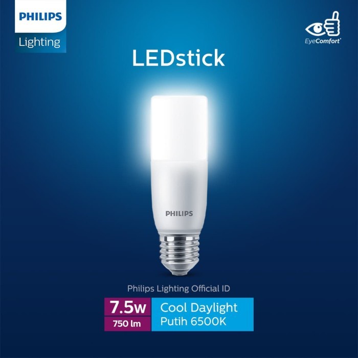 Philips LED Stick 7.5W E27 6500K Putih