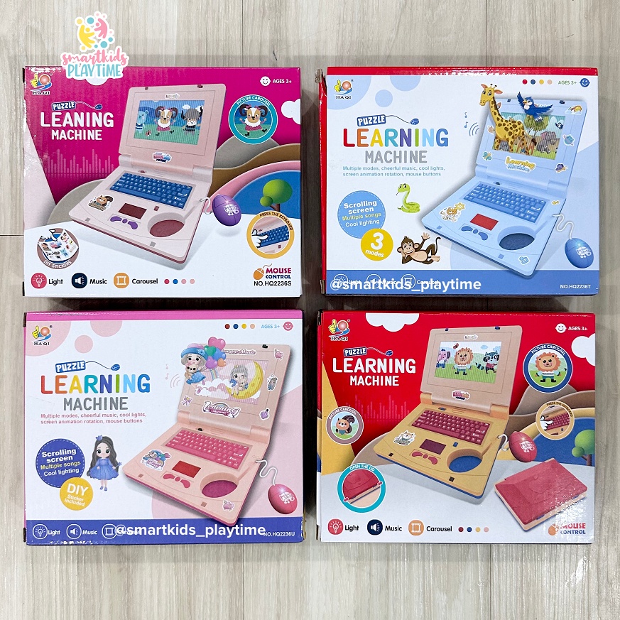 Puzzle Learning Laptop Interactive Machine Mainan Edukasi Anak