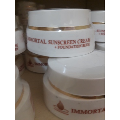Immortal suncreen cream + foundation beige
