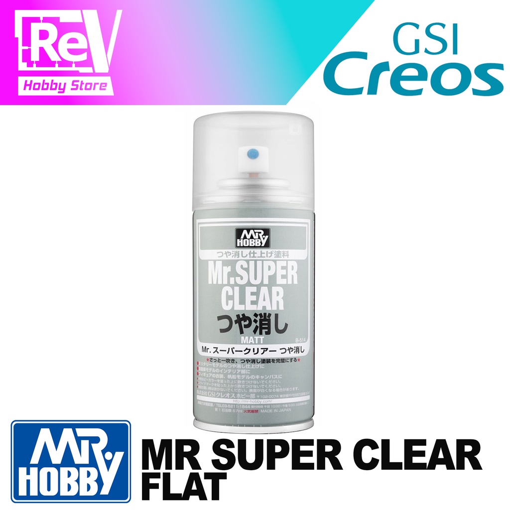 MR SUPER CLEAR FLAT MR HOBBY B514
