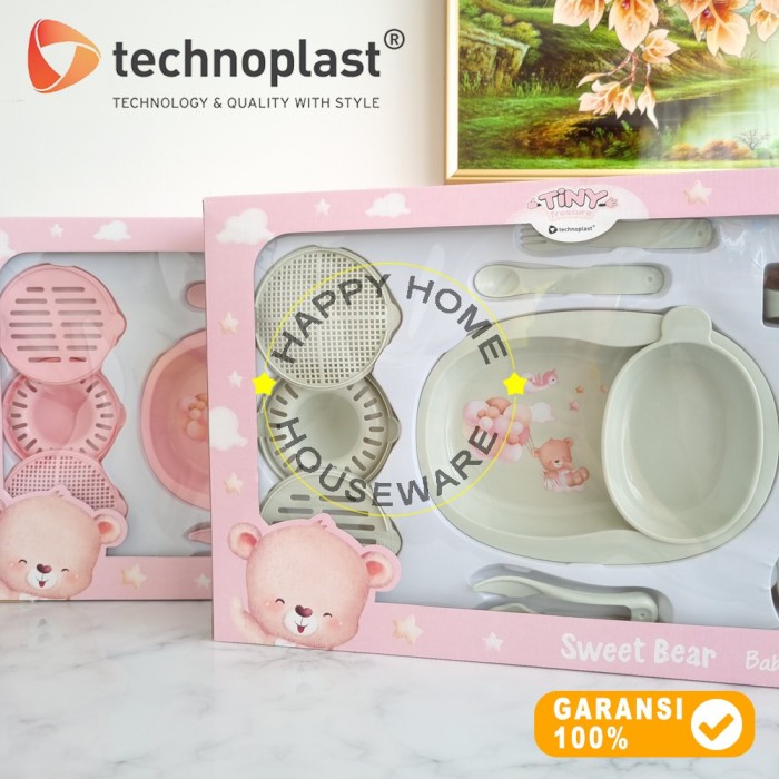 TECHNOPLAST Tiny Treasure Tableware Set Peralatan Makan Baby Set 10pcs