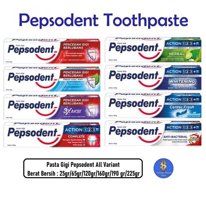Pepsodent Pasta Gigi 190 Gr
