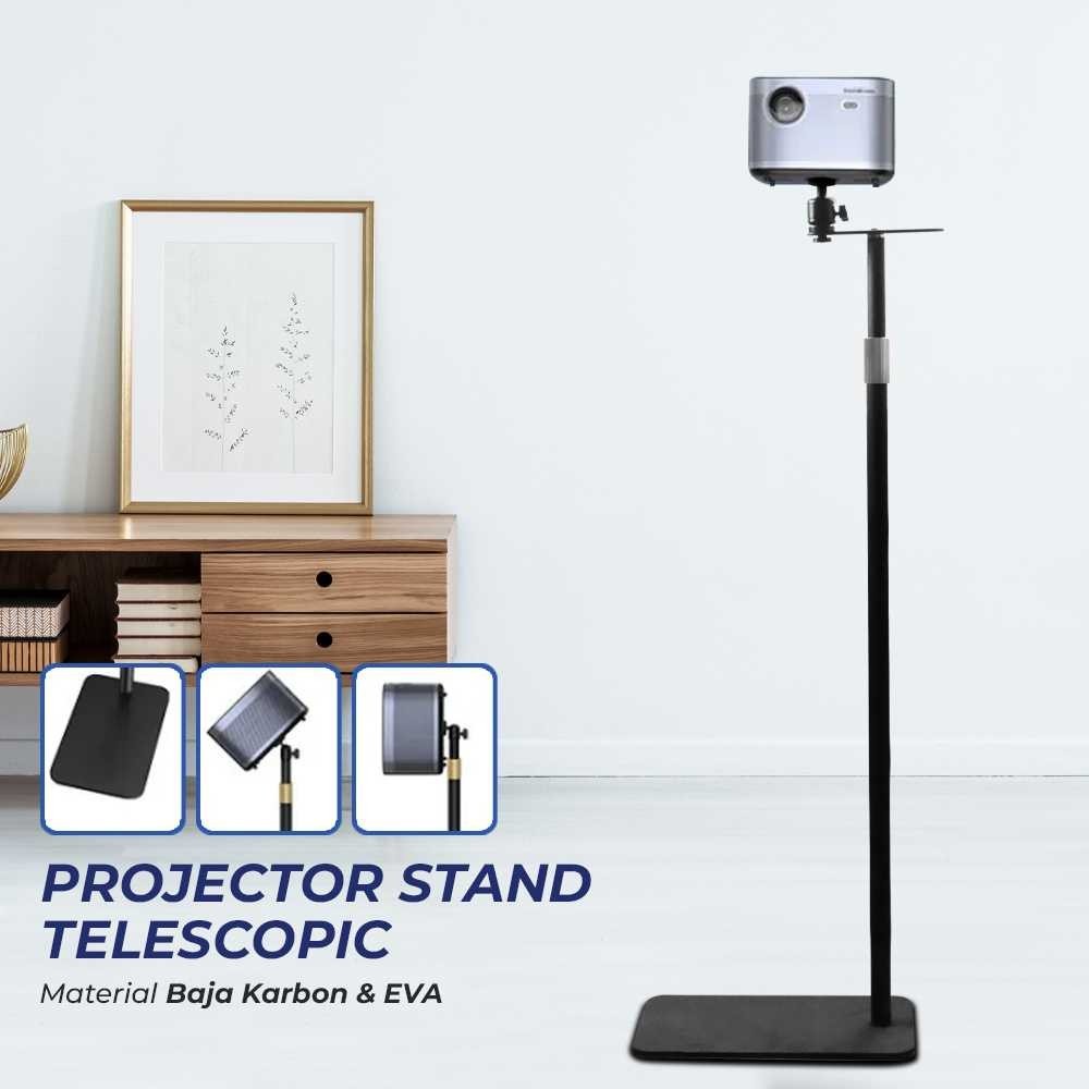 Stand Proyektor Telescopic Adjustable 360 Rotation Multi Angle