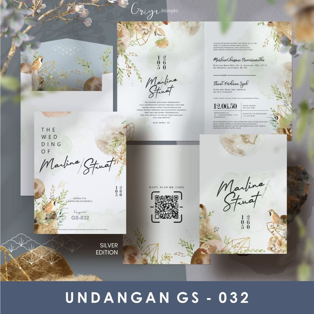 Blangko GS 032 Wedding Invitation