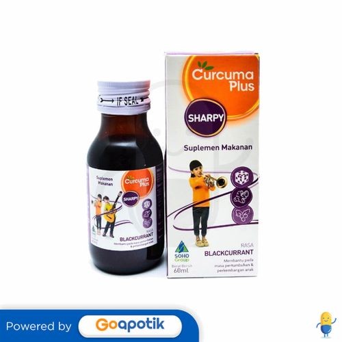 Curcuma Plus Sharpy Rasa Blackcurrant Sirup 60 Ml