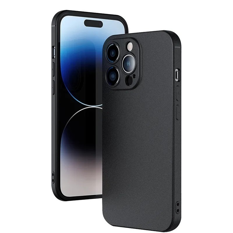 CASE IPHONE 15 15 PRO 15 PLUS 15 PRO MAX PREMIUM CASE SLIM MATTE CASE BLACK DOFF