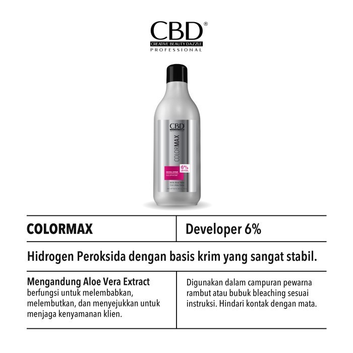 CBD Professional Colormax Developer 1000ml - 6%