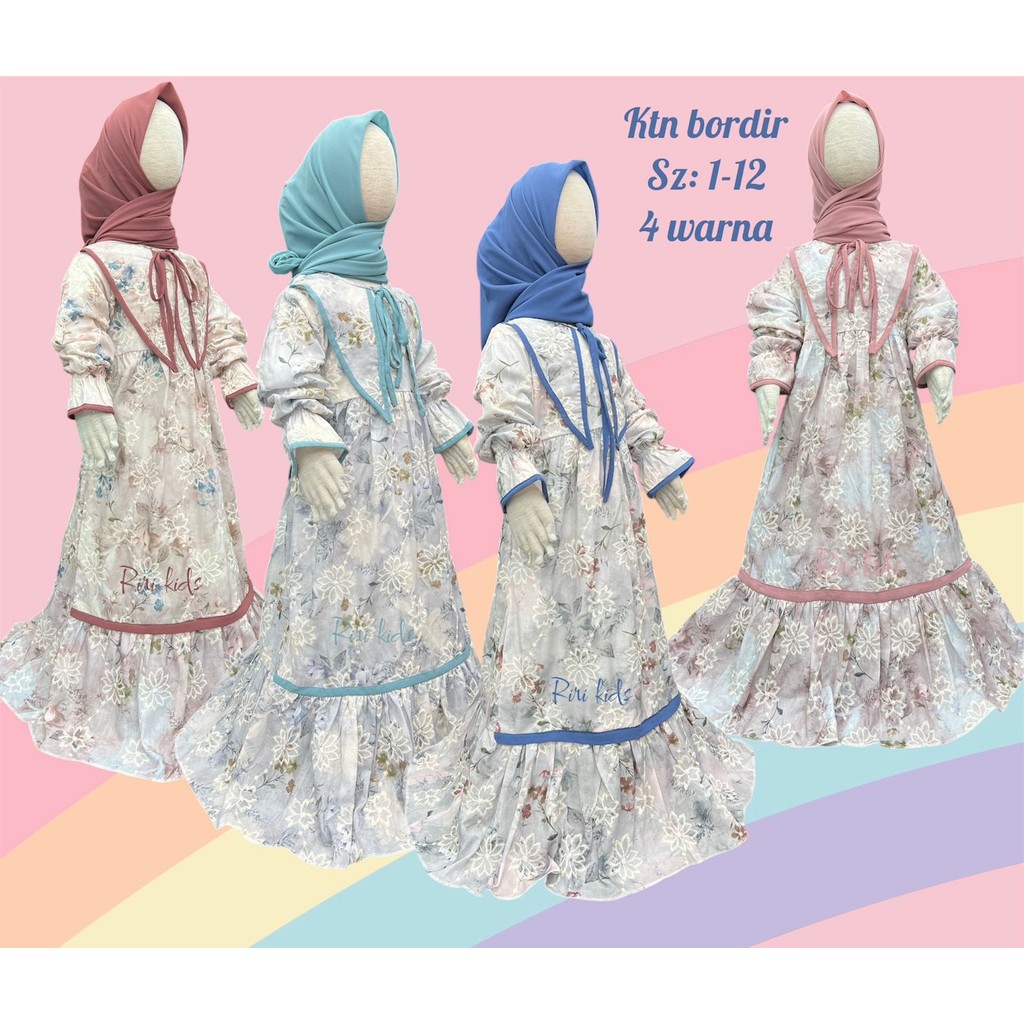 Gamis RK Katun Bordir