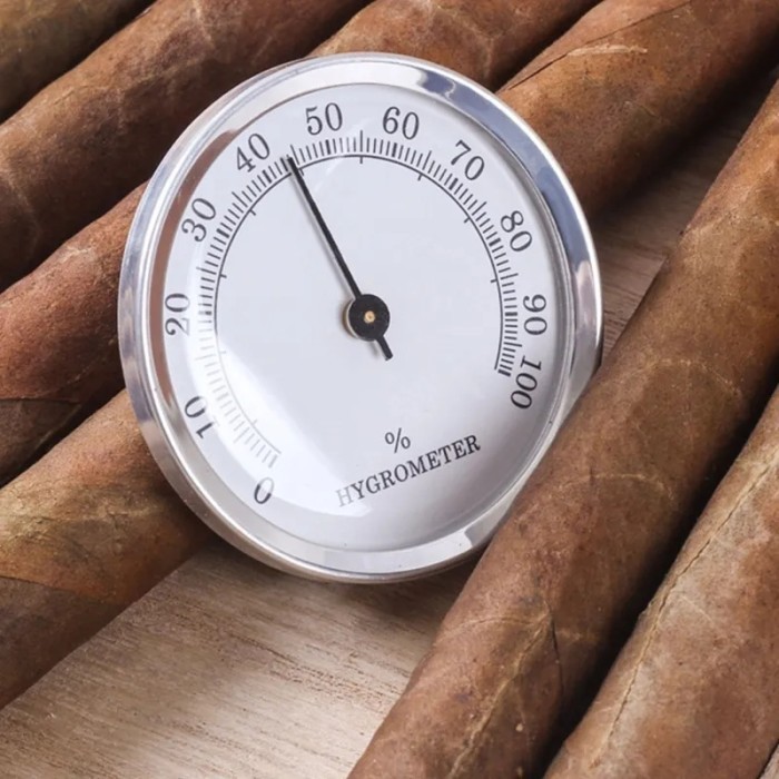Higrometer Analog Hygrometer Humidity Meter - Silver