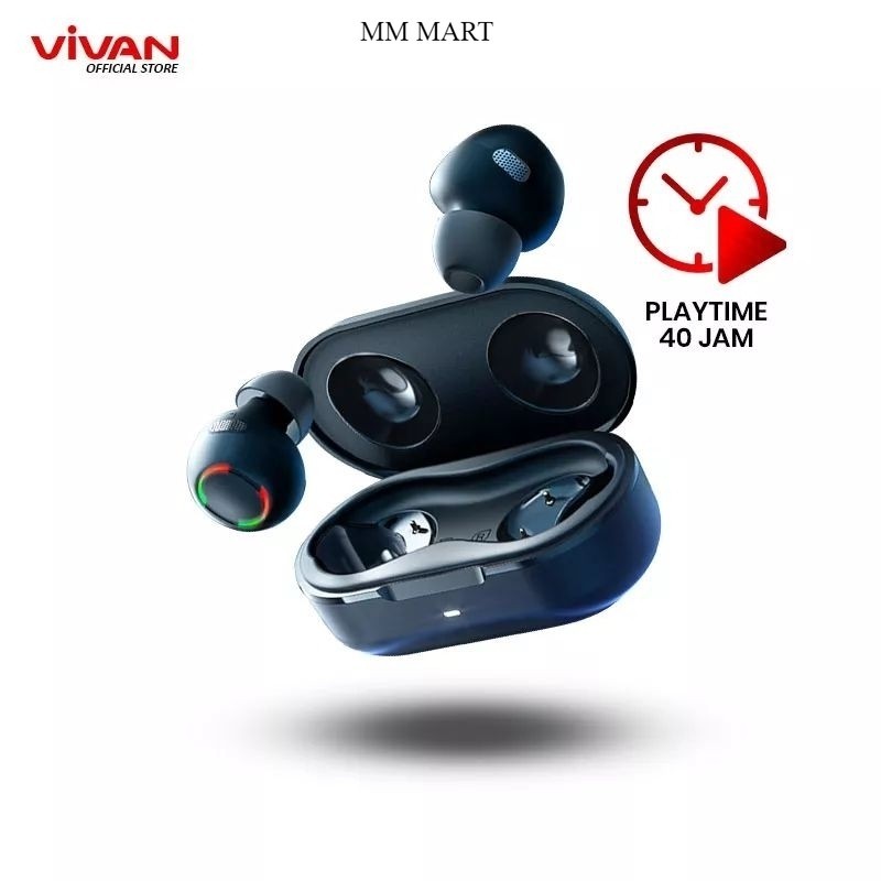[BISA COD] Vivan Liberty T110 Headset Bluetooth Earphone Wireless Original