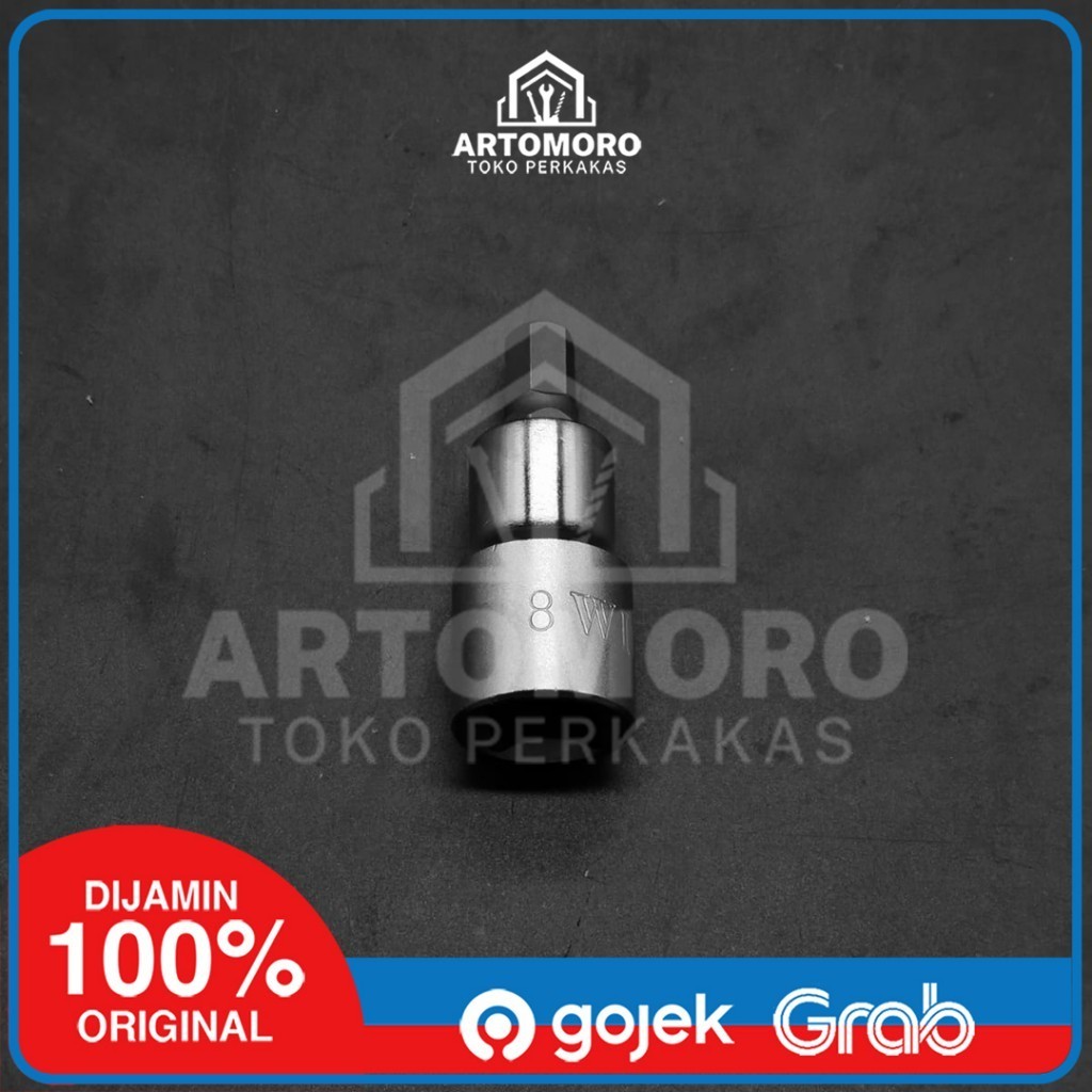 Kunci Sock L Pendek 8MM Wipro
