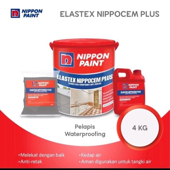 ELASTEX NIPPOCEM PLUS-4KG SET-CAT PELAPIS WATERPROOFING