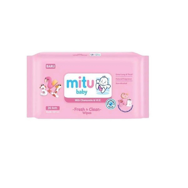MITU BABY REGULAR PINK 24'S