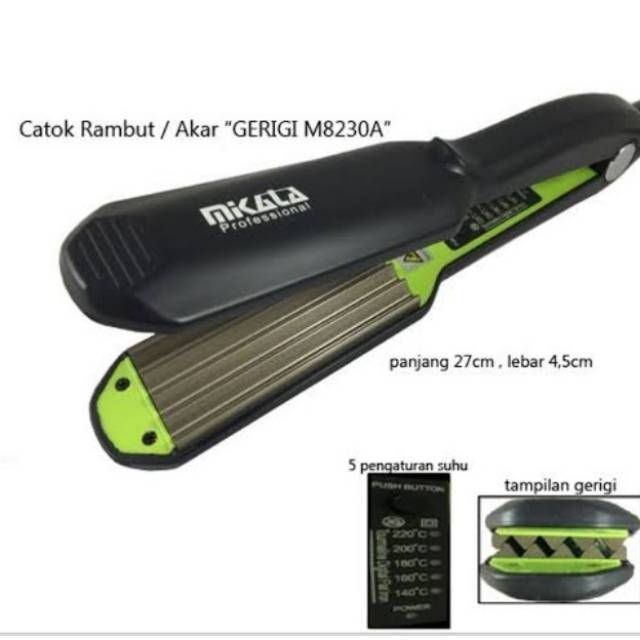 Catok rambut gerigi/genteng m 8230A termurah bisa cod