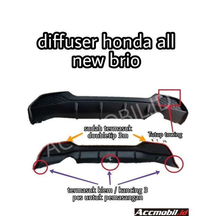 diffuser honda all new brio satya plastik