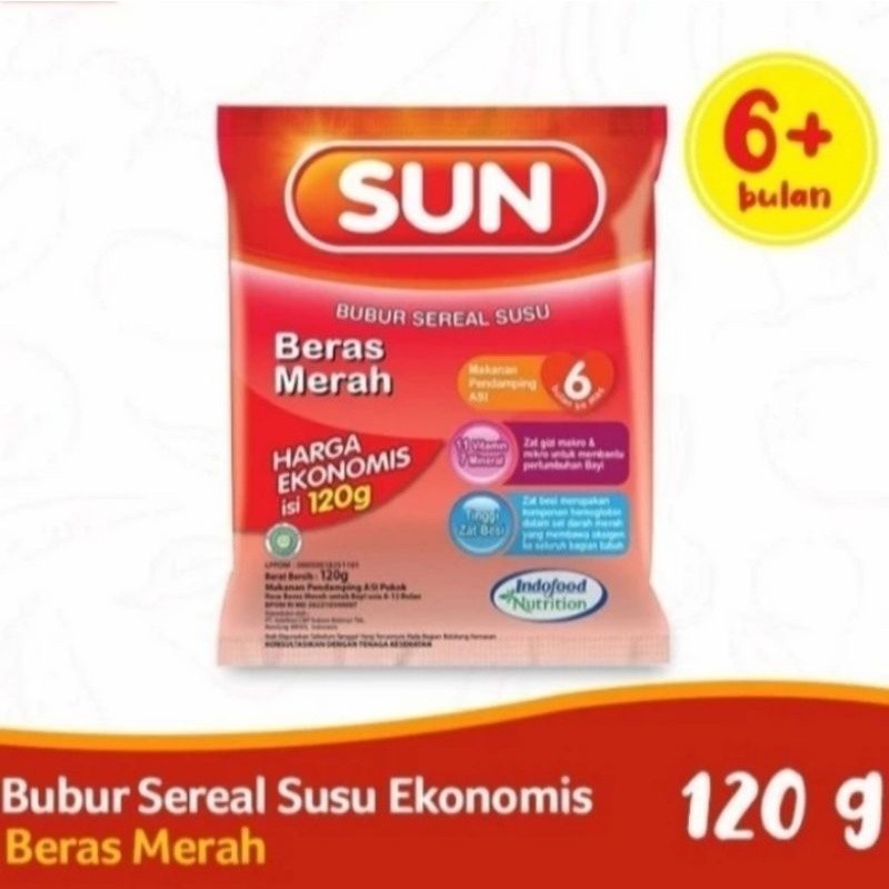 COD Bubur Sun Beras Merah 120gr