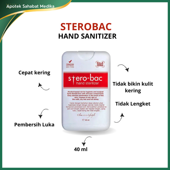 STEROBAC HAND STERILIZER 40ML