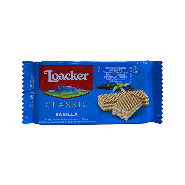 WAFER LOACKER  VANILLA 45 GR